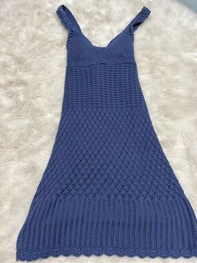 athleta crochet dress Athleta Cover Up Dress Size XS Women's Off White Crochet Trim Cotton